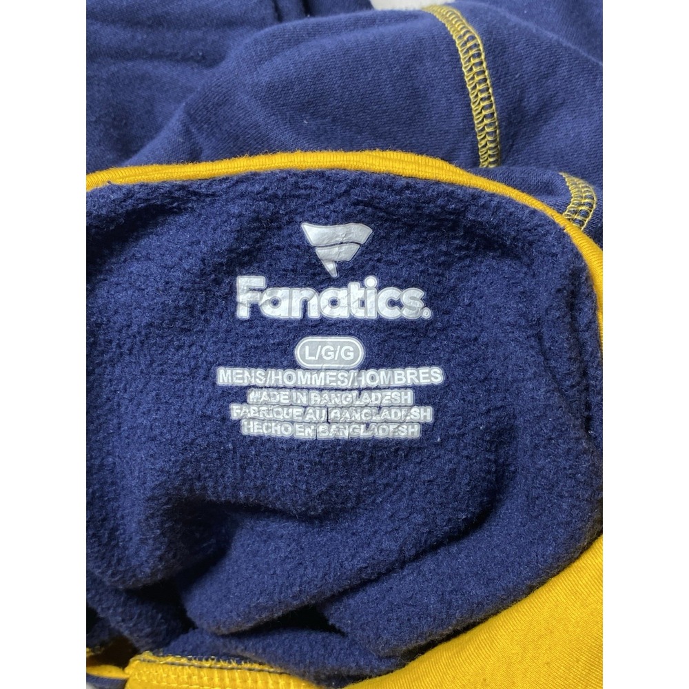 Indiana Pacers Fanatics Hoodie Mens Large Navy Gold NBA Pullover 2021 - Picture 6 of 9